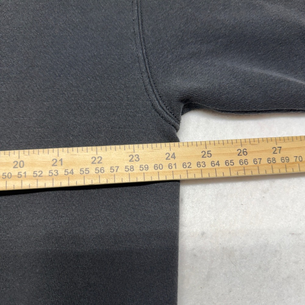 Vintage Mitchell Needham Massachusetts Sweatshirt Faded Black Boxy Fit XL 90s - Picture 8 of 9